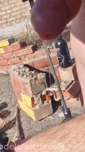 In the morning, a young bumblebee fucks on a bench while a group of guys eps   Clip 1