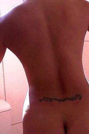 Hot Brunette Taking a Shower.