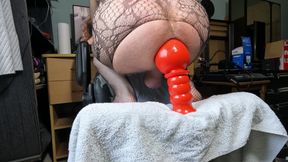 always anal pleasure with my huge dildo back view