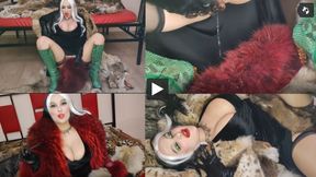 Cruella de Vil enjoys furs and squirt