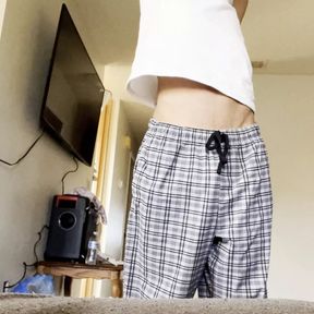 Twink in pajamas wakes up to undress in front of the camera, the new amateur gay porn video from Xblue18