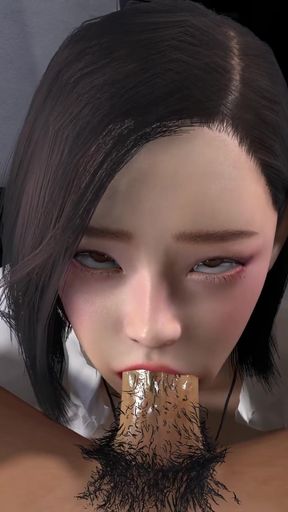Stunning moment from &quot;Beautiful Korean girl sucks cock very happy&quot;