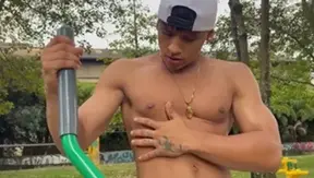 EastBoys.com: Muscle colombian twink boy cumshot outdoors