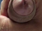 Medium term masturbation cumshot