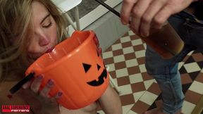 halloween special! (wet) musa martina s devil and get a new drink, pee, atm, deep, rough, pee in the ass, creampie, swallow...