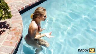 DADDY4K Athletic guy convinces sons hot GF to have an outdoor quickie