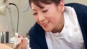 Seductive Asian Nurse Deepthroats Massive Dick in Hospital Room