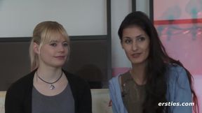 German girls enjoy fucking with a Doxy massager