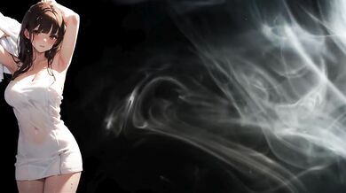 Sauna MILF ASMR Blowjob Chokes Gushing Cum Virgin