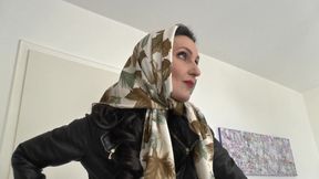 Beautiful Silk Headscarves Fashion Show, JOI, Lady Victoria Valente
