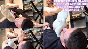 Lytta Makes her Friendzoned Slave massages sniff and worship her Sweaty feet while she talks about her dates and makes him pay for her new Sneakers - FOOT SMELLING - FOOT WORSHIP - FOOT MASSAGE - FOOT DOMINATION SLAVE SOLES SOCKS SMELLY FEET MOV