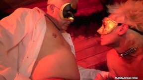 German chicks at a party having a sexy time in groups
