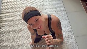 Hot Latina Seduced Her Trainer & Sucked His Cock for an Ass Cumshot