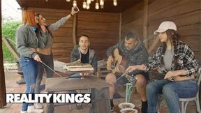 REALITY KINGS - Raul Costa Makes Mina Von D Follow Him So He Can Fuck Her Pussy Behind The Tree