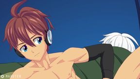 Seto’s redhead tent camping wank destroys socks and underwear
