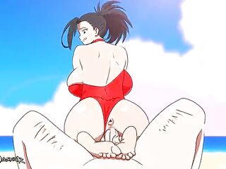 My anime academia summer school animation