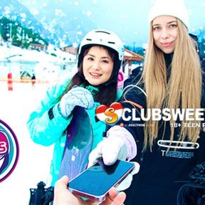 From Snowboarding to Pussy Fucking with 18yoy Alice Flore and Amelia Ost by ClubSweethearts