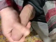 Hung white male show and tell