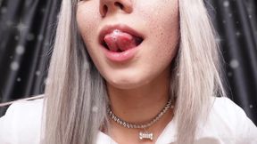 Swallows Sperm and Smears It All Over Her Tits!