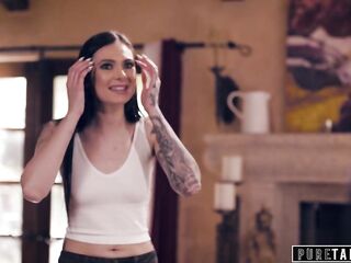 PURE TABOO Marley Brinx Discovered Her Stepdad&#039;s Paddle Collection