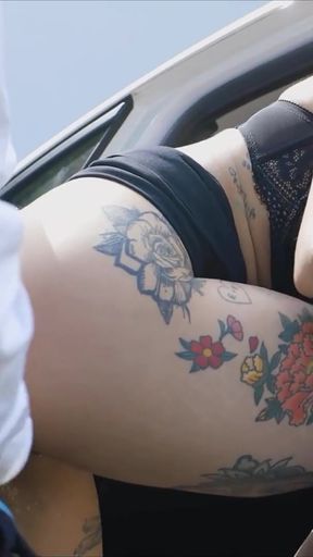 Jaw-dropping moment from &quot;German Mara Martinez talk to Public Anal Sex by Stranger because Car breakdown&quot;