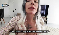 My stepmom caught me jerking off andasked to wedge her anal invasion - XXX!