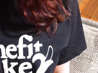 Green-eyed Dutch beauty ESLUNA LOVE jerks me off and plays with her shaggy snatch