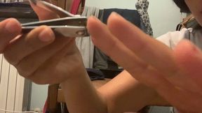 "Trimming My Nails While You Just Watch Helplessly"