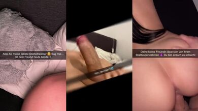 18 year old girlfriend cheats with her stepbrother brother and sends it to him on snapchat