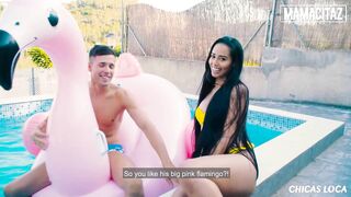 MAMACITAZ - Andreina De Luxe Goes To The Pool To Get Banged By Huge Dick