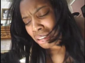 Hot African woman gets down and dirty
