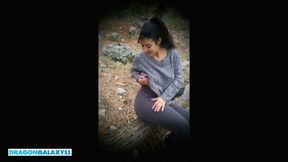 Strange girl walking in the mountains gets fucked by surprise