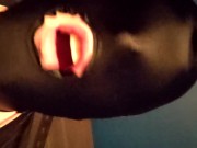 Crossdresser Pees into a Cup and Drinks it