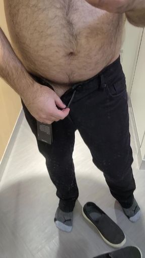 tiny cock undressing in dressing room