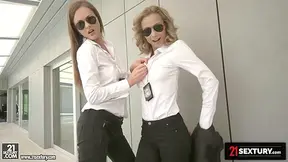 Veronica Leal And Tina Kay In Special Agents Veronica And Tina Stimulate Cock For Double Cumshot!