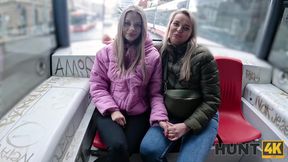 I pick up two lesbians: first for fucking and second for learning