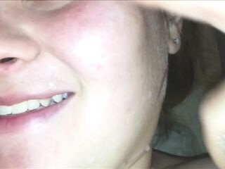 Snatch Cumming & Squirting All Over Ramrod During Sex, Close Up