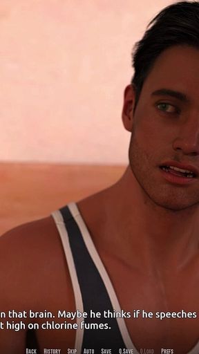 Dominos Beach 20: John-fiona Tryout Win & Lifeguard Official (sfw)