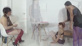 FART DOMINATION INTO THE CLASS PART 1 BY SCARLET WHITE, ANITA P AND NICOLE ROMANOF CAM BY DANI FULL HD