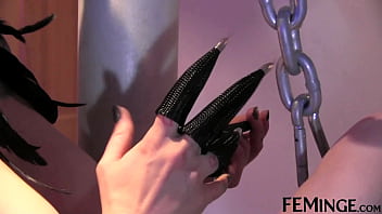 FEMINGE 4K - Dark-Haired Dominatrix Has Intercourse with the Redhead