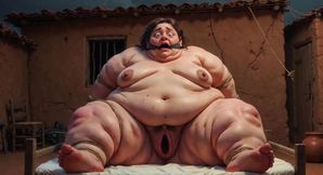 SSBBW in Bondage - Desperate with Fat Wide Wet Pussy