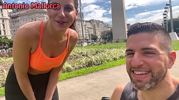 Michelle gets plowed hard by a horny&#x1F975; guy on the streets of Buenos Aires!