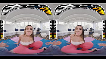 VIRTUAL PORN - While Peter Helps His Stepsis Violet Gems Do Yoga, He Rips Her Pants Open To Find Her Ass Staring At Him