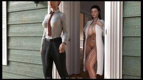 milf breeder [ futa ntr hentai game ] ep.7 fucking my ebony boss at the gym to get a promotion !