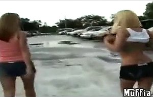 Super hot charlie and molly hit the waterpark in their ...