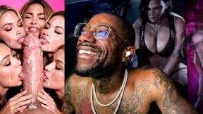 five sluts and one huge bwc cumming everywhere, ai generated