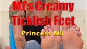 MJ's Creamy Ticklish Feet