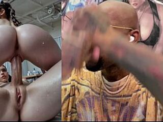 Perspired Lascivious Golden-haired Cutie Exciting On Transgender Cutie Shlong Whilst They Kiss, Tiny Teen Nurse Cowgirl Banging Trans Gal Shlong With Her Snatch Bare, Anal Banging A Transgender, AI Generated