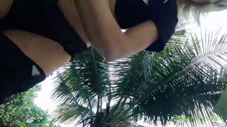 WTF TOTALLY HORNY! I'M SECRETLY MASTURBATING IN THE GARDEN