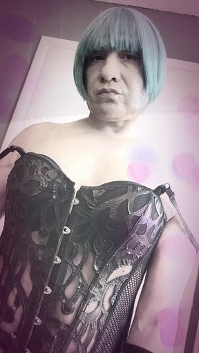 sexy Brazilian Sissy shemale pumps her tight little ass pipe PMV